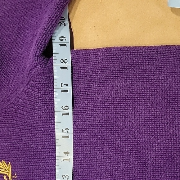 Lauren Ralph Lauren Purple Turtleneck Sweater, Size Unmarked - Picture 7 of 9